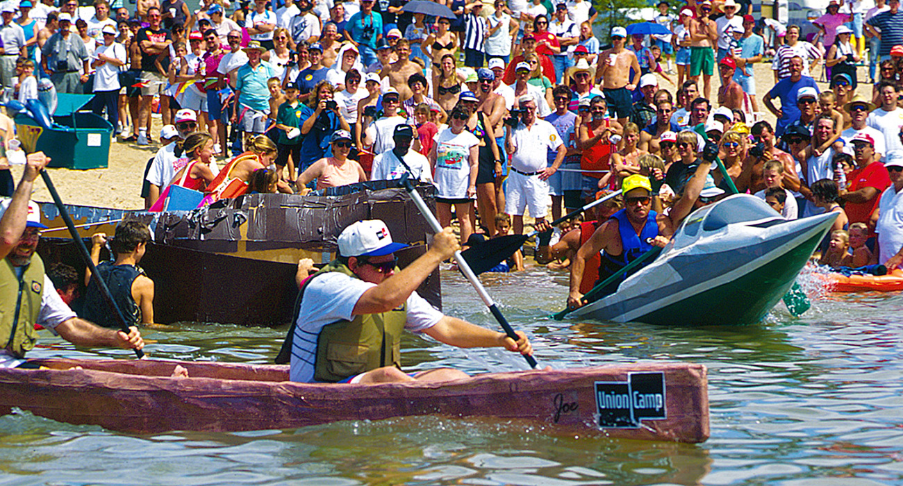 Heber Springs Cardboard Boat Races First Security Bank