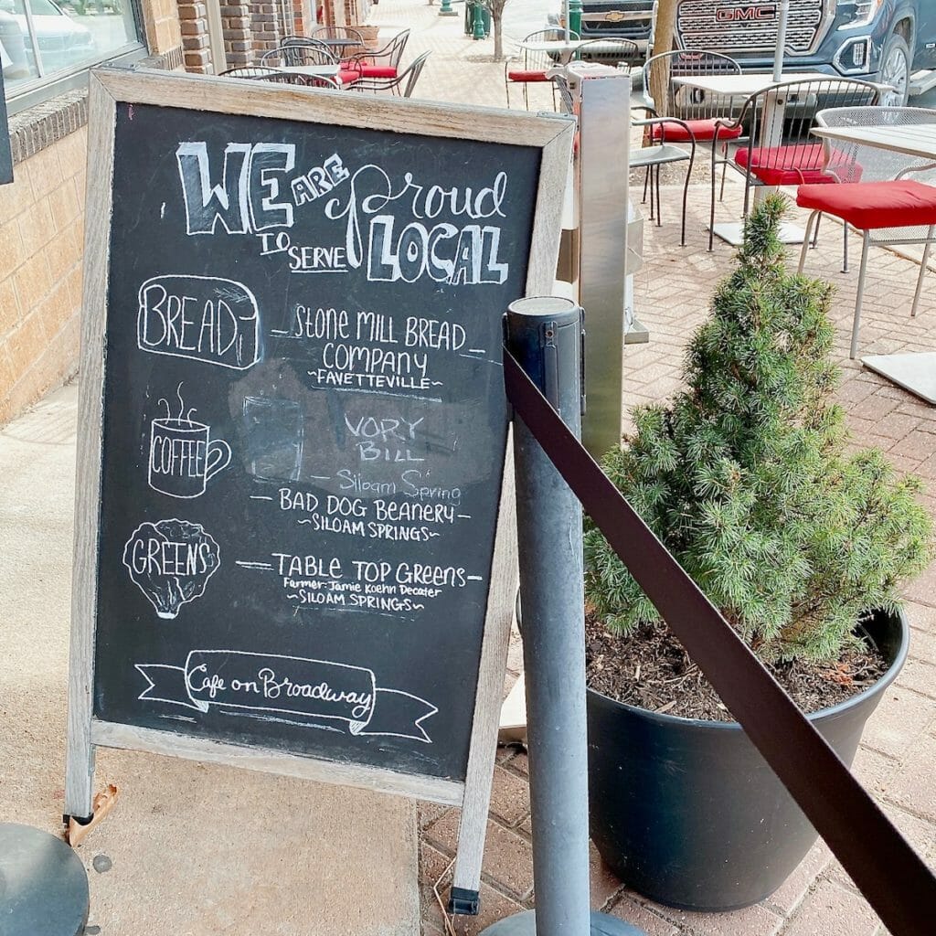 The Café on Broadway in Siloam Springs