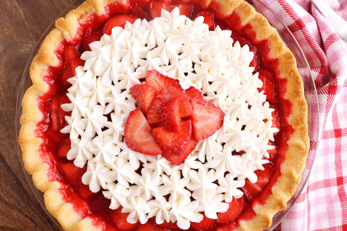 Valentine’s Day Strawberry Pie