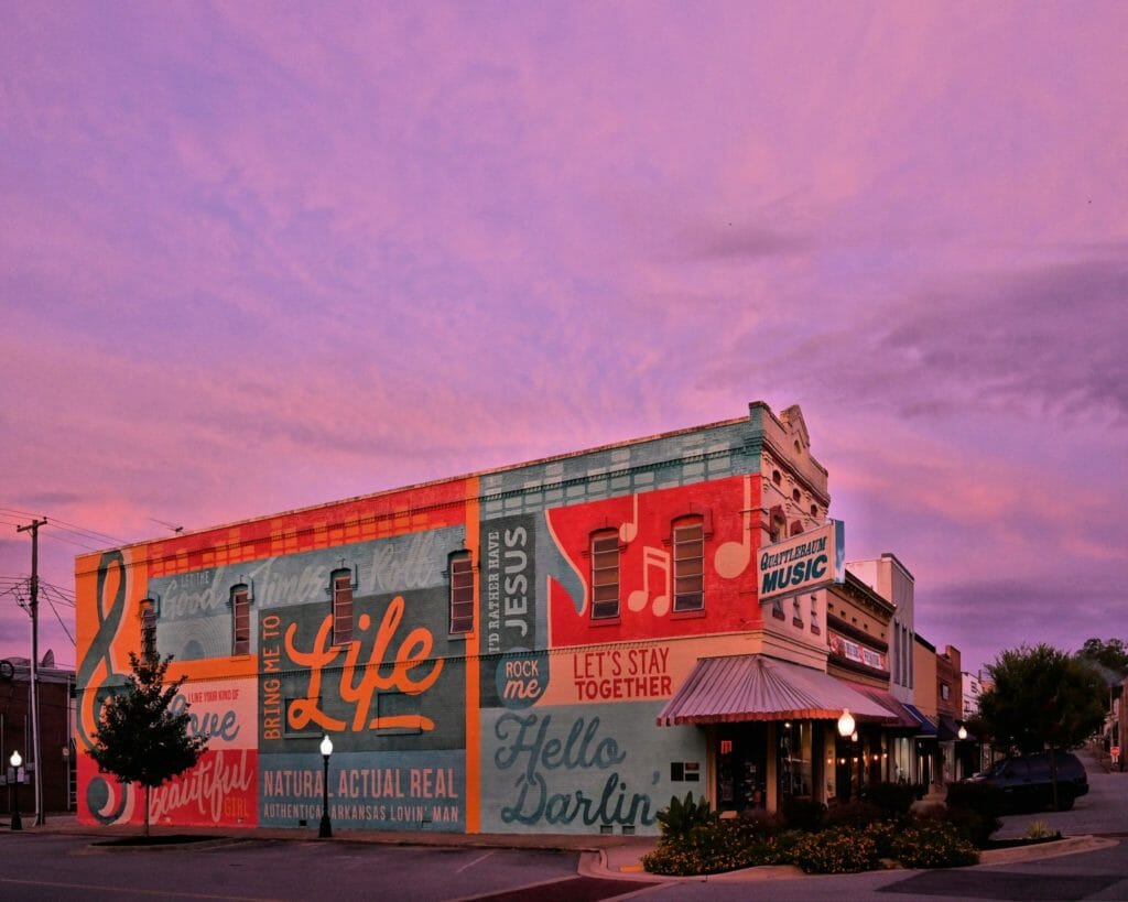Mural in downtown Searcy, White County, Arkansas